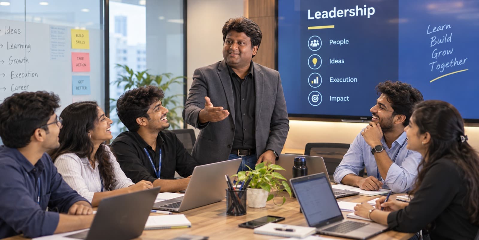 Arunmozhivarman Ramachandran leading a sales session